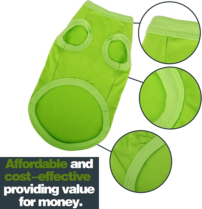 Paiaite 3 Pieces Plain Dog Shirt Sleeveless Puppy Cotton Dog Shirts Breathable Pet Apparel Tank Top Colorful Puppy Sweatshirt Clothes for Small Medium Dogs Red Black and Blue XL