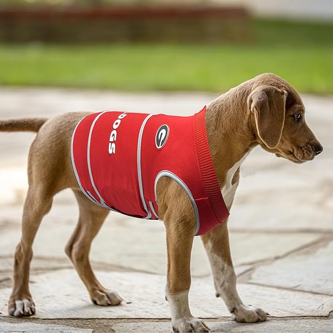NCAA Georgia Bulldogs Dog Anxiety Calming Shirt Soothing Vest, for Dogs/Cats with Anxiety, Fears, Fireworks, Loud Noises, Dark, Lonely Keeps Dogs Calm & Feeling Safe, Relaxing Jacket, X-Small