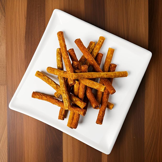 Wiggles & Wags Meaty Sticks, Also Known as Bacon & Cheese Soft Chews, Soft & Chewy Dog Treats for Adult Dogs, Made with Real Beef, 2-6 Oz Packs Bundled with Dog Poop Bag by Gokul Brands