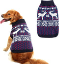SCENEREAL Dog Sweater for Large Sized Dogs Girl Boy, Turtleneck Pullover Winter Puppy Clothes, Christmas Outfits, Pet Sweatshirt Apparel Knitwear for Golden Retriever, Labrador, Rottweiler, XL