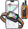 Meowant GPS Wireless Dog Fence System Collar with Training Remote, Free App, Custom GPS Fence(82-7000ft), Beep/Vibration/Correction, Early Alert Band, Waterproof LCD Collar, Dogs 10+Lbs, Outdoor