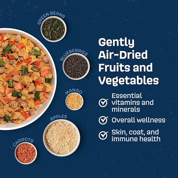 Natural Dog Food - Slow-Roasted Turkey Bowl with Ancient Grains, Vegetables & Fruits - Ideal Wet/Dry Meal or Premium Dog Food Toppers for Picky Eaters (4 lbs)