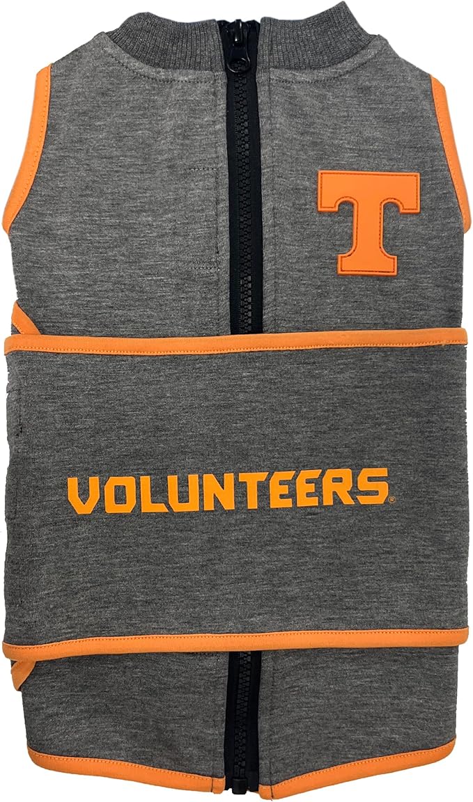NCAA Tennessee Volunteers Dog Anxiety Shirt Calming Soothing Vest for Dogs Cats with Anxiety, Fears, Fireworks, Loud Noises, Dark, Lonely Keeps Dogs Calm Feeling Safe, Relaxing Jacket X-Small
