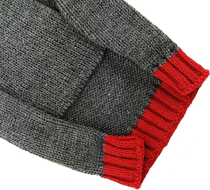 PETCARE Reindeer Christmas Dog Sweater Gray Cat Sweater Vest Cartoon Elk Pet Holiday Dog Clothes Puppy Sweaters for Small Medium Large Dogs Cats Fall Winter Outfits Xmas Dogs Costume,X-Small