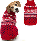 SCENEREAL Dog Sweaters for Medium Sized Dogs - Soft, Warm Turtleneck Pullover Fall Winter Dog Clothes, Knitted Argyle Dog Christmas Outfits, Ugly Pet Clothing for Boy Girl Puppy