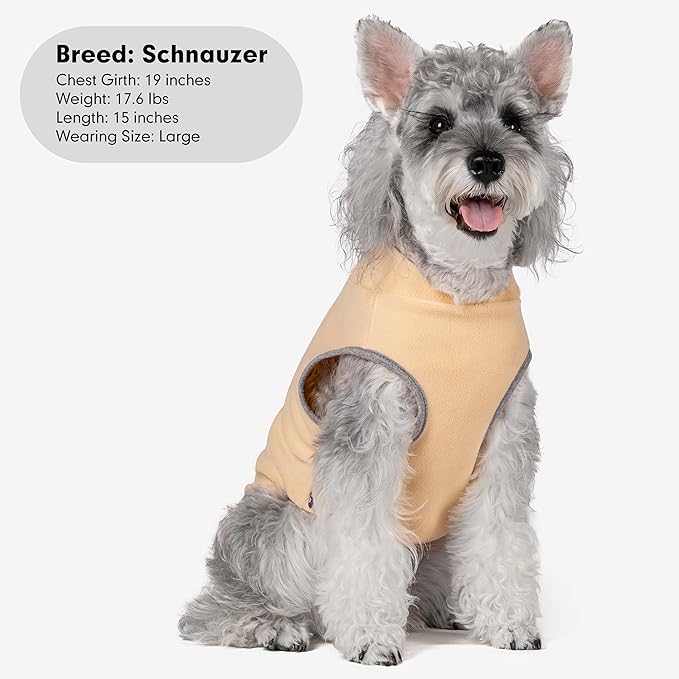 cyeollo 3XL Dog Sweaters for Large Dogs Male Female, Pullover Reflective Dog Jacket Sweatshirt Fall Winter Sweaters Warm Pet Clothes, Brown & Khaki XXXL