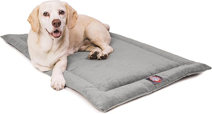 Majestic Pet Dog Crate Mat - Machine Washable Soft Plush Pet Bed Pad for Crates & Kennels | USA Crafted | 24"x18" Villa Vintage
