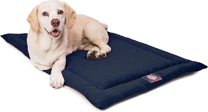 36" Villa Navy Blue Crate Dog Bed Mat By Majestic Pet Products