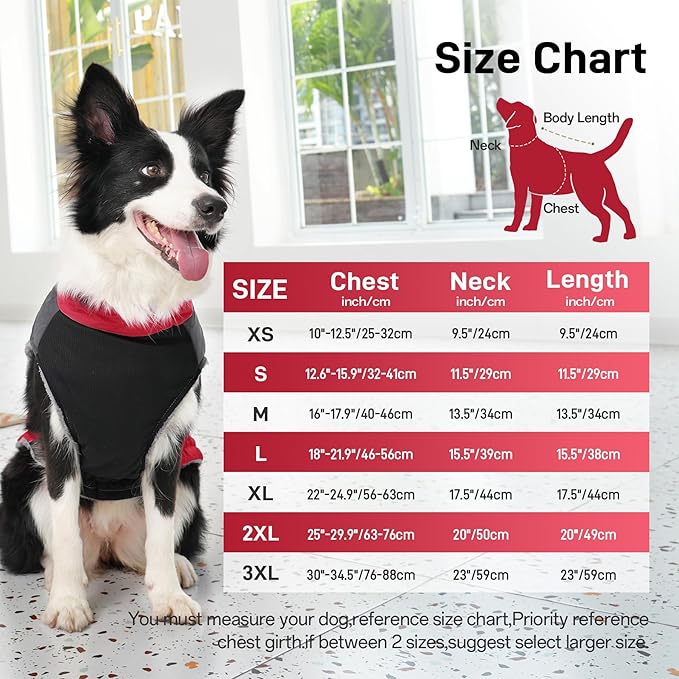 Warm Fleece Dog Coats for Large Dogs,D-Rings Waterproof Puppy Jacket for Cold Winter,Red XXL