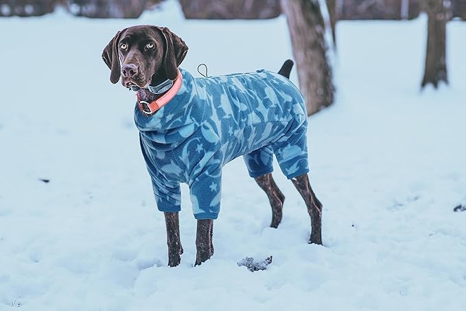 ROZKITCH Pajamas for Dogs Large, Pet Windproof Warm Cold Weather Jacket Vest with Luminous Zipper, Jumpsuit Apparel Outfit Clothes for Large Giant Dog Shark 3XL