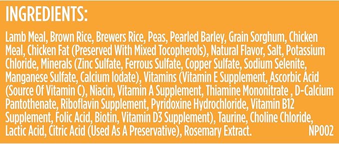 Rachael Ray Nutrish Just 6 Natural Dry Dog Food, Limited Ingredient, Lamb Meal & Rice, 6 Lbs
