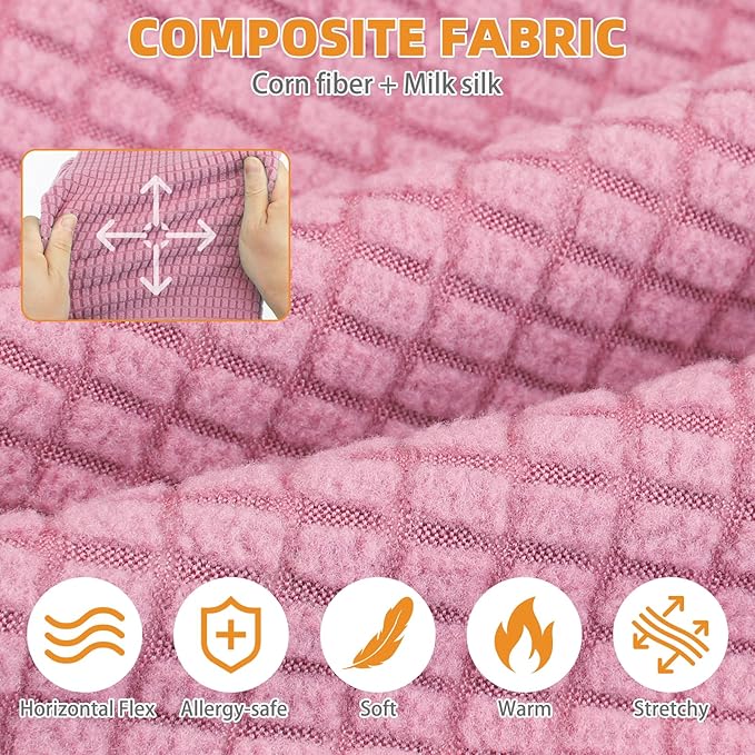 KOOLTAIL Cat Sweater for Sphynx - Soft Fleece Sweaters for Cats Only, Elastic Pet Clothes with Sleeves, Thick Winter Warm Cold Weather Apparel for Hairless Cat, Puppy Pajamas for Small Dogs, Pink L