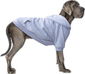 Extra Large Dog Clothes Hoodies Zip Up Sweaters for Big Dogs Alaskan Caucasian Sheepdog Grey 7XL