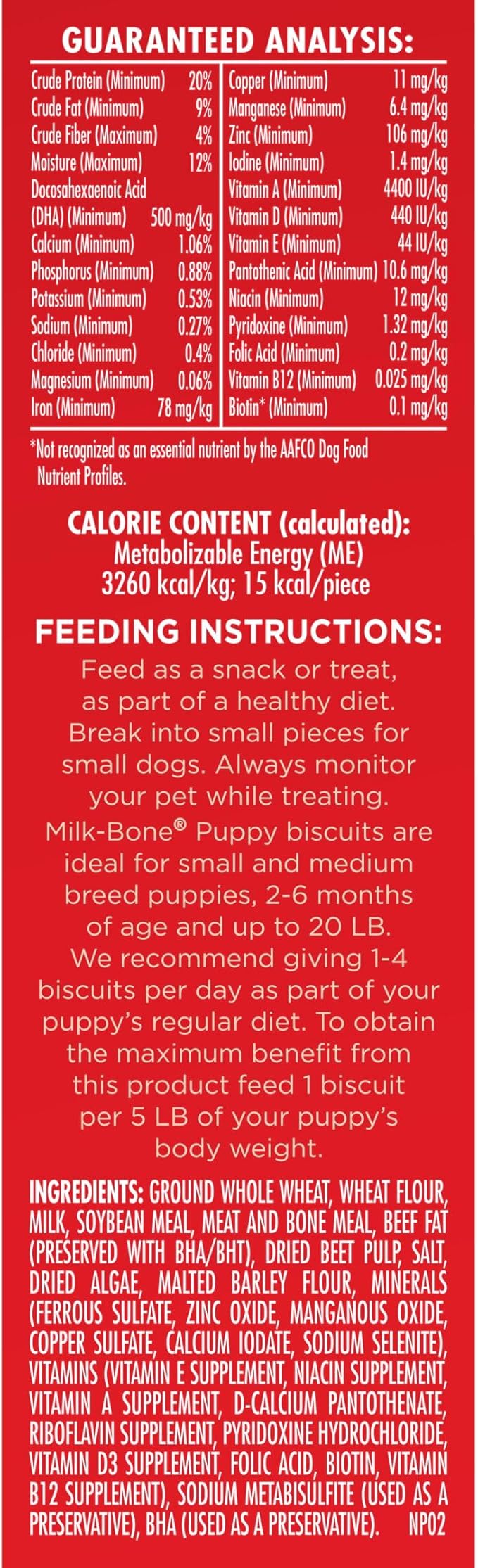Milk-Bone Original Dog Treats for Puppies, 16 Ounce (Pack of 6), DHA Helps Support Healthy Brain Development