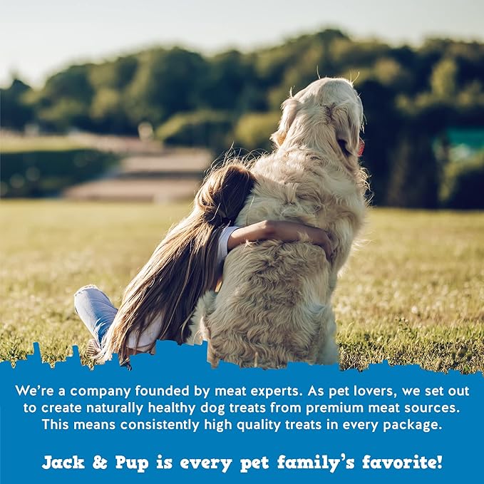 Jack&Pup Gullet Jerky Chew for Small Dogs | Single Ingredient Dog Treats with Glucosamine for Natural Joint Support (12" Gullet Sticks 20pk)