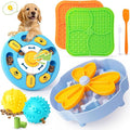 Curated Dog Puzzle Toys for Boredom and Mental Stimulation, 10-Pack Enrichment Toy Set with Slow Feeder Bowl, Lick Mat & Treat Ball to Keep Dogs Busy and Engaged