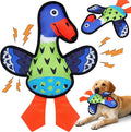 Interactive Squeaky Dog Toys,Crinkle Dog Toy to Keep Them Busy,Colorful Absurd Duck Dog Toys,Fun for Indoor Puppies,Chewing and Playing(Green)