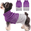 ASENKU Warm Dog Sweater for Small Medium Dogs,Pet Sweaters for Fall Winter Dog Clothing,Thicked Pullover Puppy Cat Turtleneck Sweater for Doggie Chihuahua Clothing