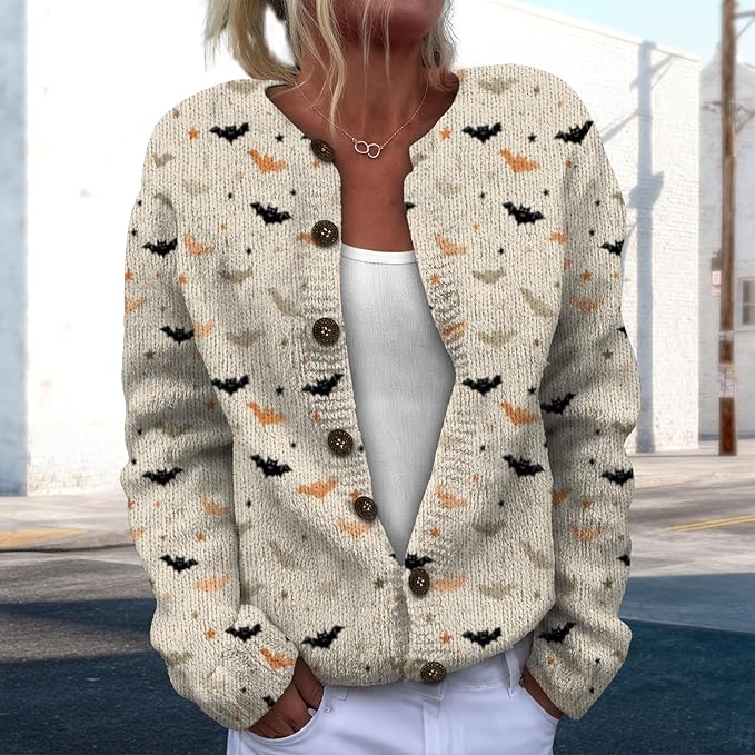 Sweater for Women Trendy Open Front Cardigan Fall Cardigan Sweaters for Women Crewneck Long Sleeve Outfits Fashion