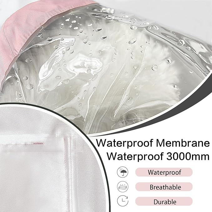 Dog Raincoat Waterproof, Adjustable Reflective Hooded Dog Rain Poncho with Leash Hole for Small Medium Large Dogs (Pink, XX-Large)