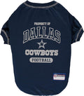 NFL Dallas Cowboys Dog T-shirt Medium. - Licensed Shirt for Pets Team Colored with Team Logos- Premium Stretchable Materials for the comfort of your Dog & Cat
