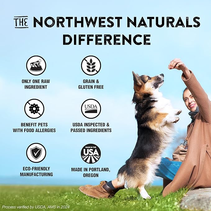 Northwest Naturals Raw Rewards Freeze-Dried Whitefish Treats for Dogs and Cats - Bite-Sized Pieces - Healthy, 1 Ingredient, Human Grade Pet Food, All Natural, Proudly Made in USA, 10 Oz (Pack of 3)