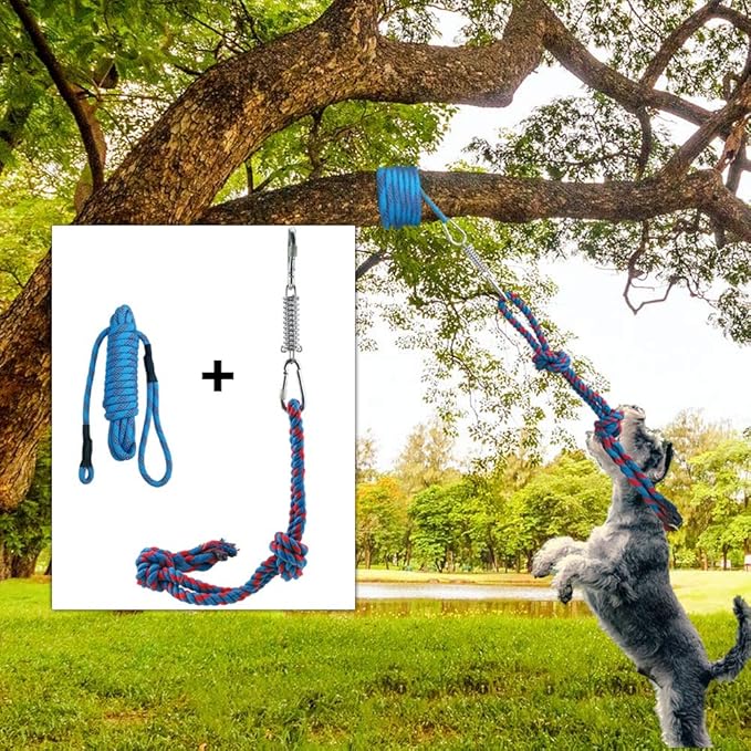 Storystore Dog Tug Toy Dog Training Bite Pillow Jute Bite Toy - Best for Tug of War, Puppy Training Interactive Play - Interactive Toys for Small and Medium Dogs (Blue)