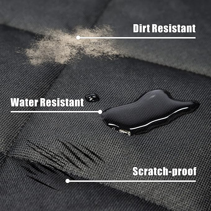 Veckle Upgraded Extra Large SUV Cargo Liner for Dogs Waterproof Scratchproof Cargo Cover with Bumper Flap Protector for SUVs Sedans Vans, Non-Slip,Universal Fit, Black