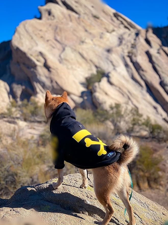 ChoChoCho Stylish Dog Hoodie Dog Clothes Streetwear Cotton Sweatshirt Fashion Outfit for Dogs Cats Puppy Small Medium Large (5XL, Yellow)