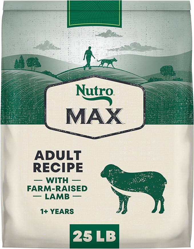 Nutro Max Adult Dry Dog Food with Lamb, 25 lb. Bag