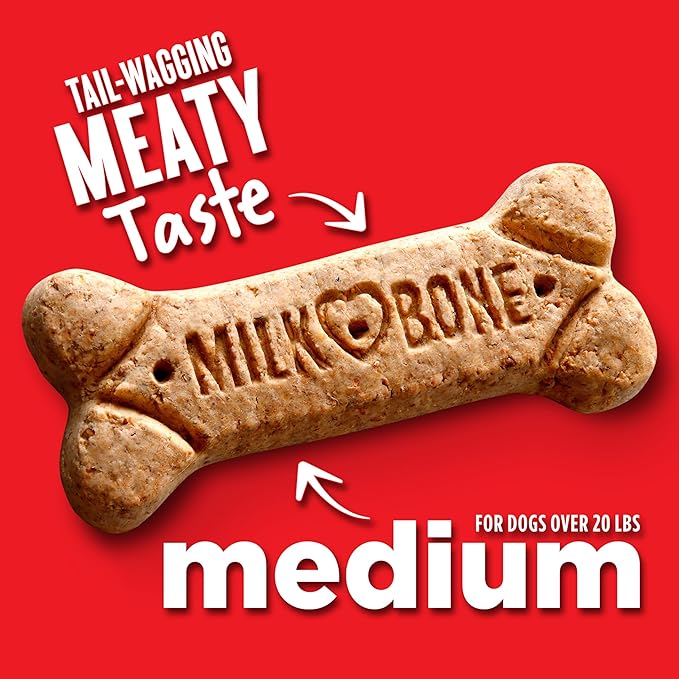 Milk-Bone Original Biscuits, Medium Dog Treats, 4 Pound Box