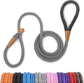 lynxking Dog Leash Slip Lead 5 6 8 FT Dog Training Leash Strong Heavy Duty Braided No Pull Training Lead Leashes for Small Medium Large Dogs