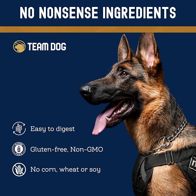 Team Dog Essential Blend Duck & Lamb Dog Food with Whole Oats | Sensitive Stomach Dog Food | Gluten Free, GMO Free, No Corn, Wheat or Soy | All Life Stage Formula (33 lb)