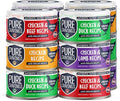 Pure Cravings Chicken Recipe in Broth, Shredded Wet Cat Food, Variety Flavor Pack: Chicken, Lamb, Duck, Beef; Grain-Free Protein, Non-GMO