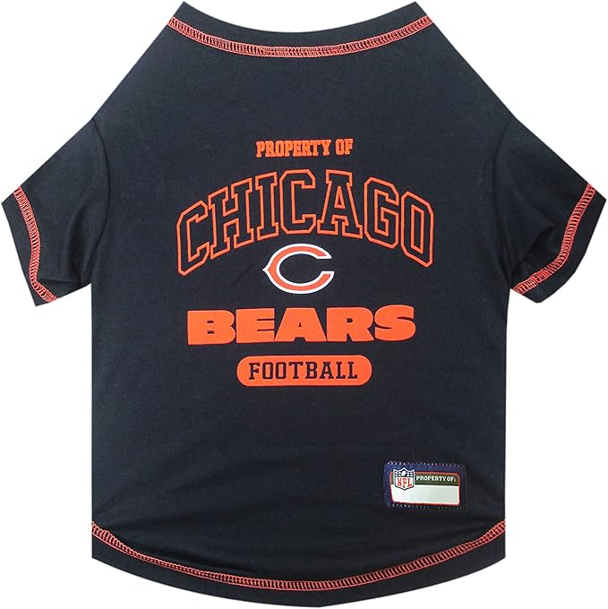 NFL Chicago Cubs Dog T-shirt Small. - Licensed Shirt for Pets Team Colored with Team Logos- Premium Stretchable Materials for the comfort of your Dog & Cat