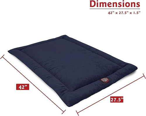 42" Villa Navy Blue Crate Dog Bed Mat By Majestic Pet Products