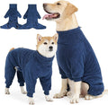 Fleece Dog Sweater for Small Medium Large Dog for Run Walk Sleep Winter Jacket & Windproof Clothes Coat XS Navy Blue
