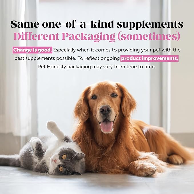 Pet Honesty Omega Skin Health Chews for Dogs, Alaskan Salmon Oil, Omega-3 Fish Oil, Krill, Spirulina, Omega-3s, Healthy Skin & Coat, Itchy Skin, Dog Allergies, May Reduce Shedding (90 Count)