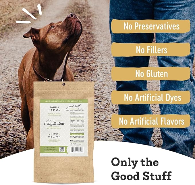 Farm Hounds - Duck Trainers - Premium Natural Jerky for Dogs - Made from 100% Humanely Raised Duck - Easy-Break - Great for Training & Treats - No Added Fillers - Made in USA - 4.5 oz - 2 Pack