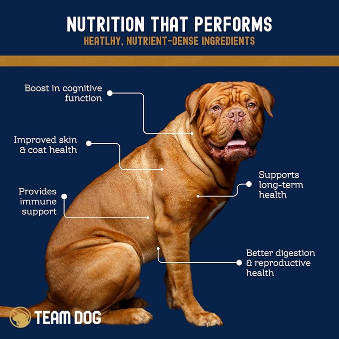 Team Dog Essential Blend Chicken & Sweet Potato | Sensitive Stomach Dog Food Small Breed & Large Breed | Gluten Free, GMO Free, No Corn, Wheat or Soy | All Life Stage Formula (33 lb Dry Dog Food)