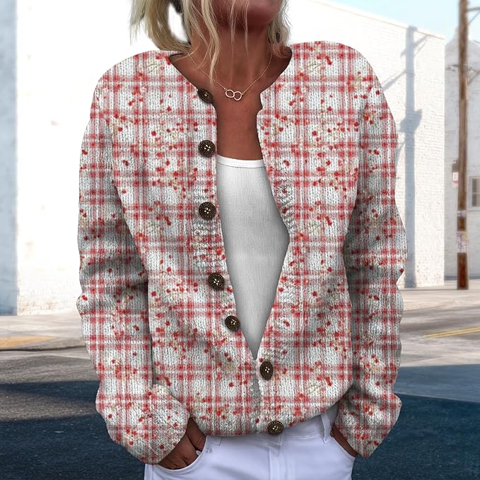Sweater for Women Trendy Open Front Cardigan Fall Cardigan Sweaters for Women Crewneck Long Sleeve Outfits Fashion