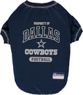 NFL Dallas Cowboys Dog T-shirt Small. - Licensed Shirt for Pets Team Colored with Team Logos- Premium Stretchable Materials for the comfort of your Dog & Cat