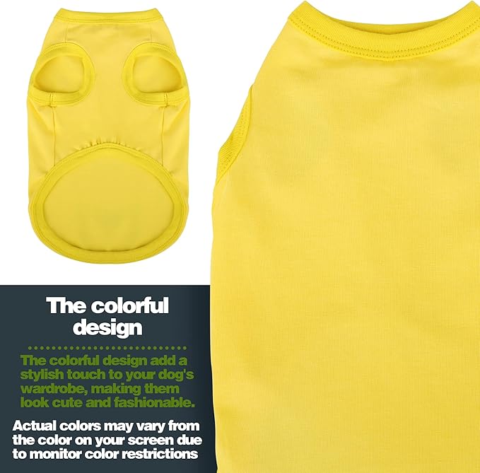 Elevate Your Dog's Fashion Quotient with Colorful and Breathable Sleeveless Cotton Shirts! Perfect Pet Apparel for Small to Medium Dogs Gray 3XL