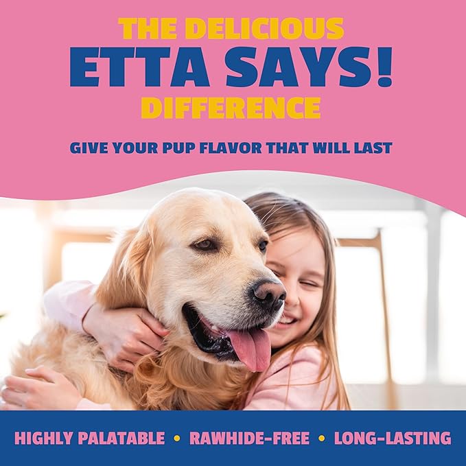 etta says! Flavor Fusion - Natural Dog Chews, Variety Pack - Made in The USA - Delicious, Rawhide-Free Treats for Dogs - Supports Dental Hygiene - Contains 6 Flavors - 12 Pack (Pack of 6)