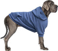 Extra Large Dog Clothes Hoodies Zip Up Sweaters for Big Dogs Great Dane Caucasian Sheepdog Blue 9XL