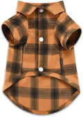 Koneseve Dog Shirt Plaid Dog Clothes for Medium Large Dogs Boy Girl Soft Pet T-Shirts Breathable Outfit Adorable Costume Grid Clothing Birthday Thanksgiving Christmas Sweater Apparel (Yellow; 6XL)