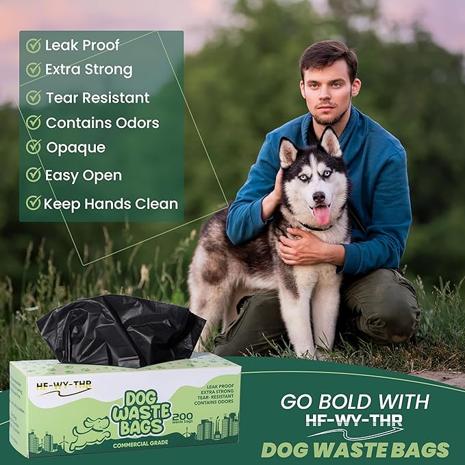 Dog Waste Bags 8000 Count - Replacement Doggie Poop Bags for Outdoor - Thick, Leakproof, Odor Control and Tear Resistant