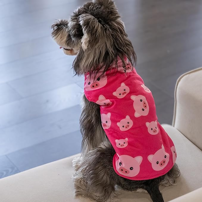 CuteBone Winter Coat Waterproof Windproof Jacket Reversible Vest Thick Adjustable Cold Weather Coats for Small Medium Large Dogs Soft With Leash Hole