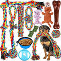 Dog Toys for Aggressive Chewers 13 Pack，Indestructible Tug of War Toys for Small, Medium, Large Dog Breeds, Teeth Cleaning Chew Toys Pet Interactive Rope Toys