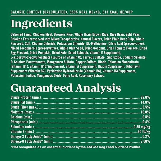 Nutro Natural Choice Lamb & Brown Rice Adult Dry Dog Food Recipe, 30 lb. Bag
